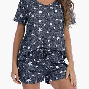 Womens Pajama Shorts Set